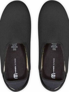 Like new Mahabis eu39 black wool slippers